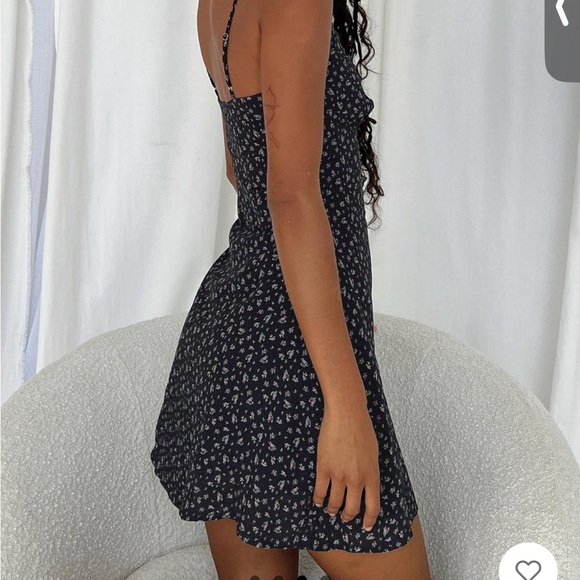 Princess Polly Jaye Mini Dress | Black and Pink Floral - Picture 4 of 4